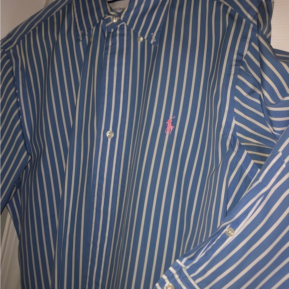 Polo Ralph Lauren long sleeve button down, sz 15, 33-34 (med), fresh dry cleaned - Picture 2 of 8